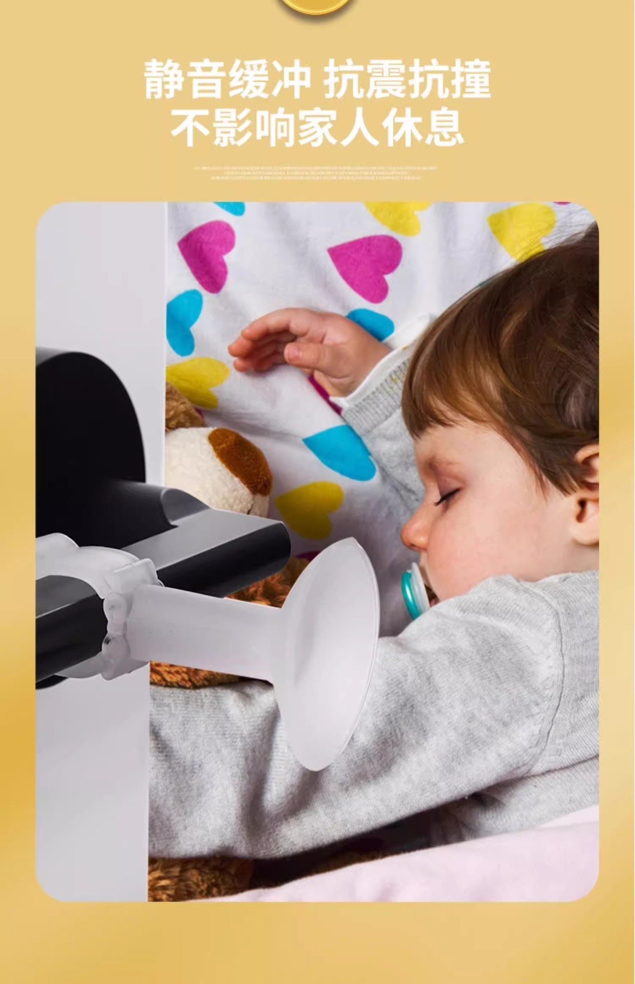 New type of silicone door handle silent anti-collision pad without perforation for door suction, bathroom and bedroom door suction and blocking, rear door stop pic 7