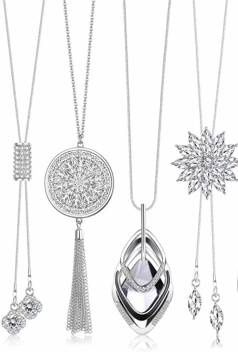 跨境热销毛衣链女高级感长项链欧美个性小众轻奢百搭秋冬饰品挂件详情7