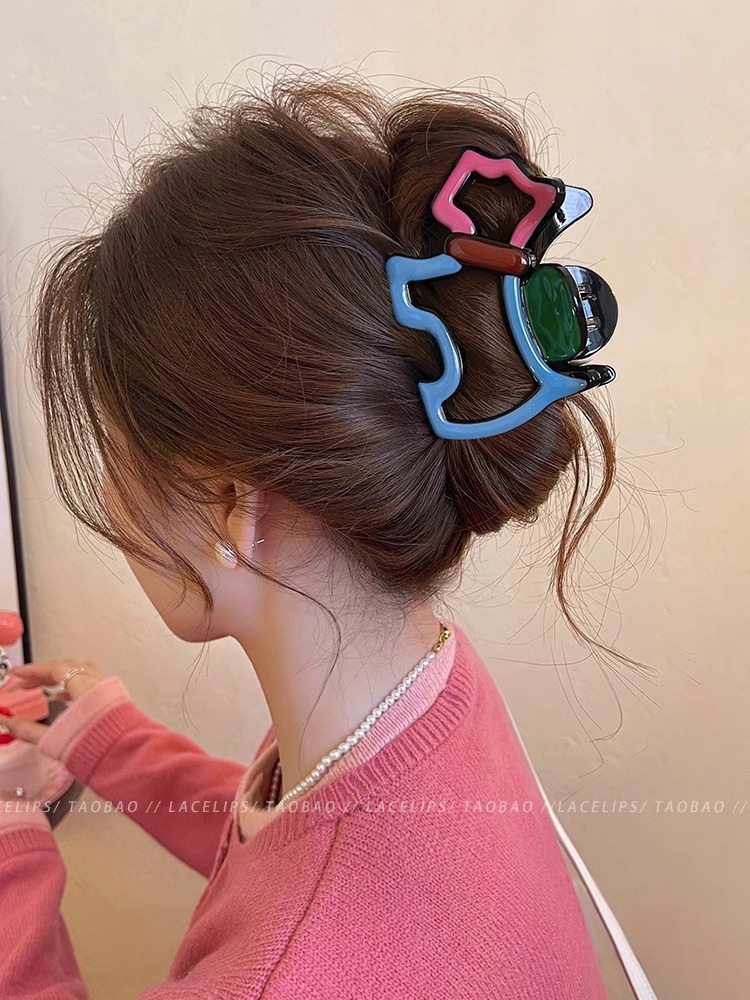 Early spring accessories: flower-shaped hairpins, large female hairpins, large hair volume at the back of the head, shark hairpins, popular hairpins, pearl hairpins, headwear pic 17