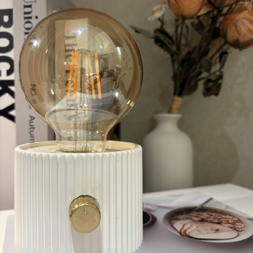 新款复古玻璃手电筒灯泡小夜灯钨丝LED卧室睡眠灯创意桌面氛围灯详情5