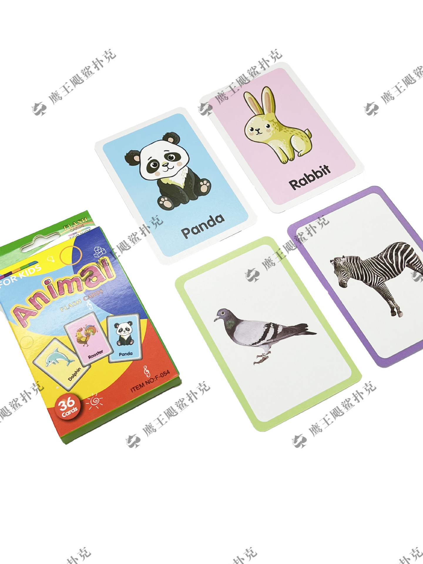 ANIMAL英语动物单词早教学习闪卡识字 厂家自供外贸启蒙识字玩具详情2