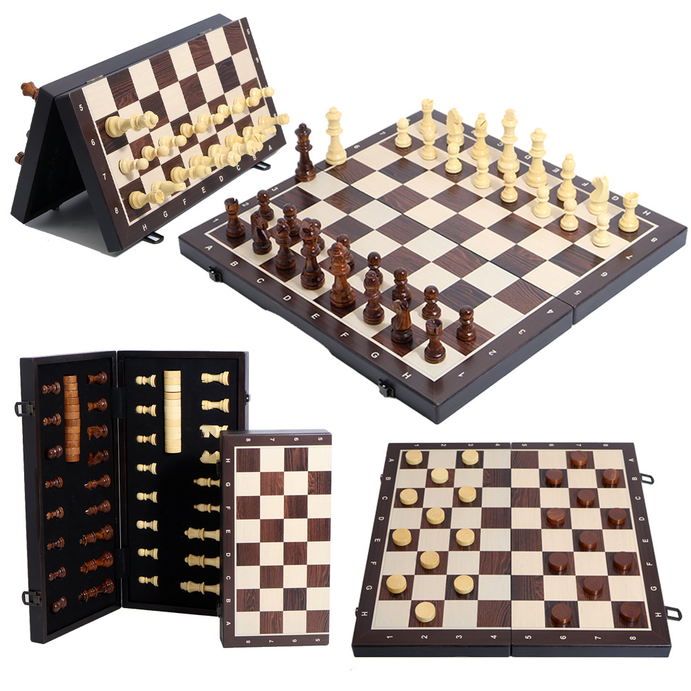 Two-in-one magnetic chess portable tabletop game toy cards in multiple sizes, direct sales and wholesale from cross-border manufacturers pic 12