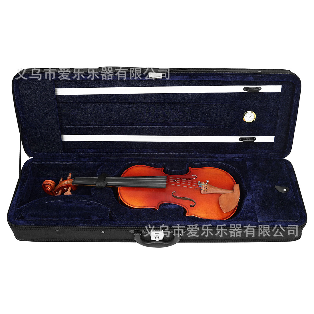 4/4 violin case, double shoulder strap, hygrometer, square box, violin protection suitcase, thickened waterproof violin case pic 3