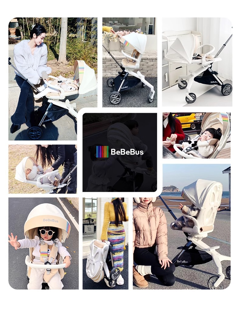 BeBeBus遛娃神器轻便可折叠婴儿推车双向高景观婴儿车可坐可躺详情24
