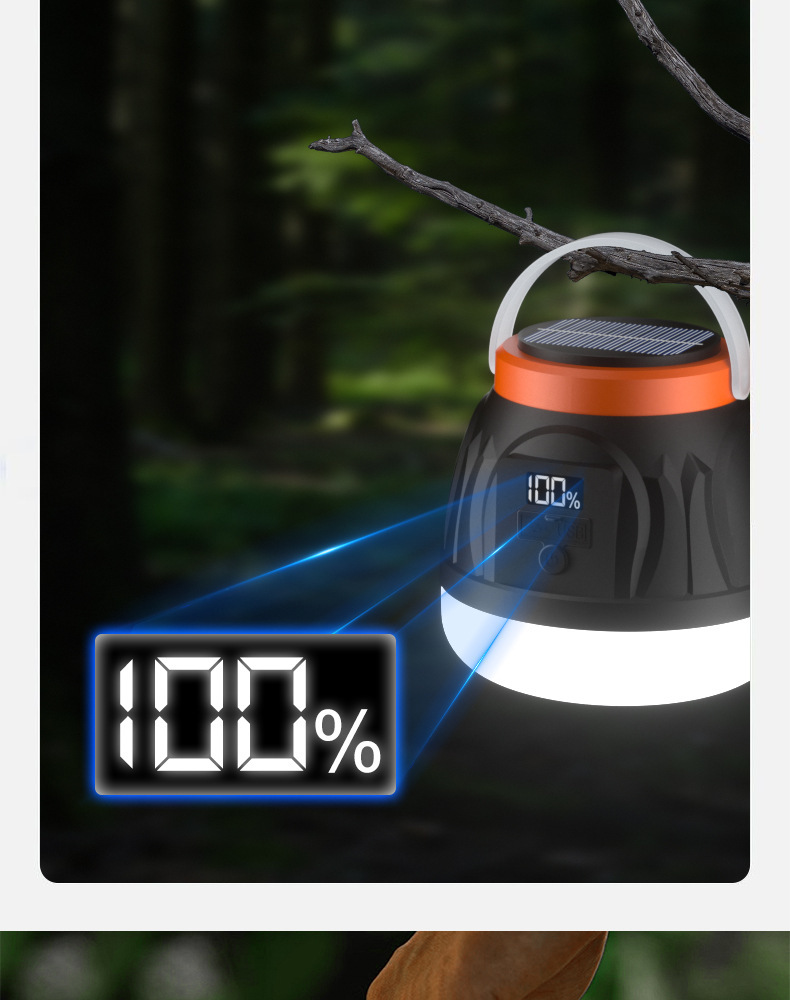 Solar-powered outdoor lights, camping lights, household power outage emergency lights, street stalls, night market stalls, ultra-bright rechargeable lighting bulbs pic 5