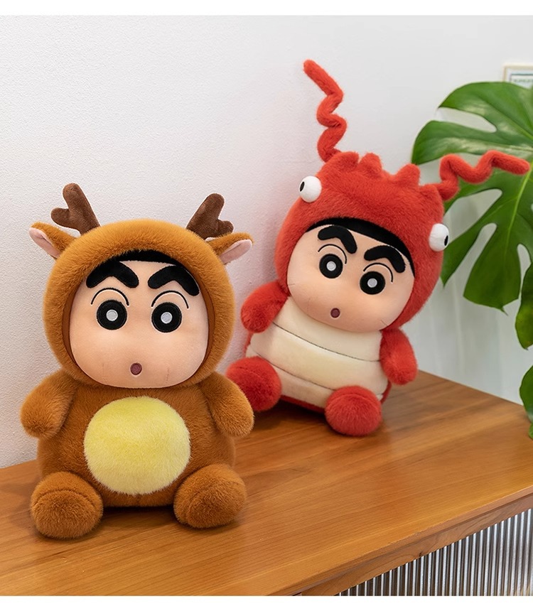 Authentic Crayon Shin-chan plush toy, maid Shin-chan doll, funny lullaby doll, pillow doll, birthday gift pic 14