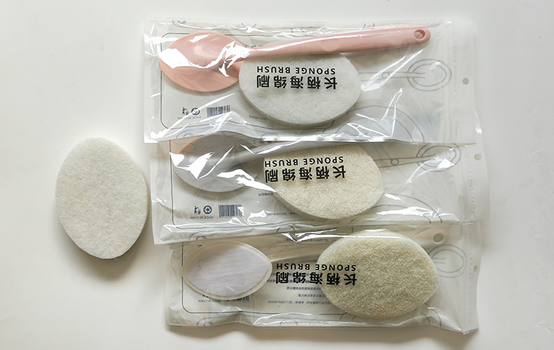 Bathroom long-handled sponge brush, wall cleaning brush, bathtub sponge brush, floor tile brush, sponge scouring pad pic 1