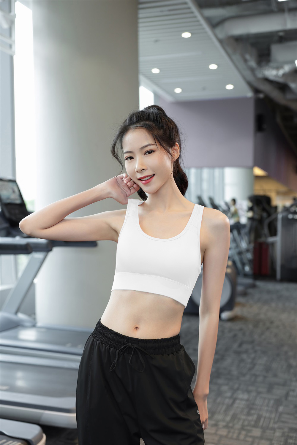 一体式胸垫固定杯高强度防震聚拢运动内衣女薄款美背运动文胸秋季详情19