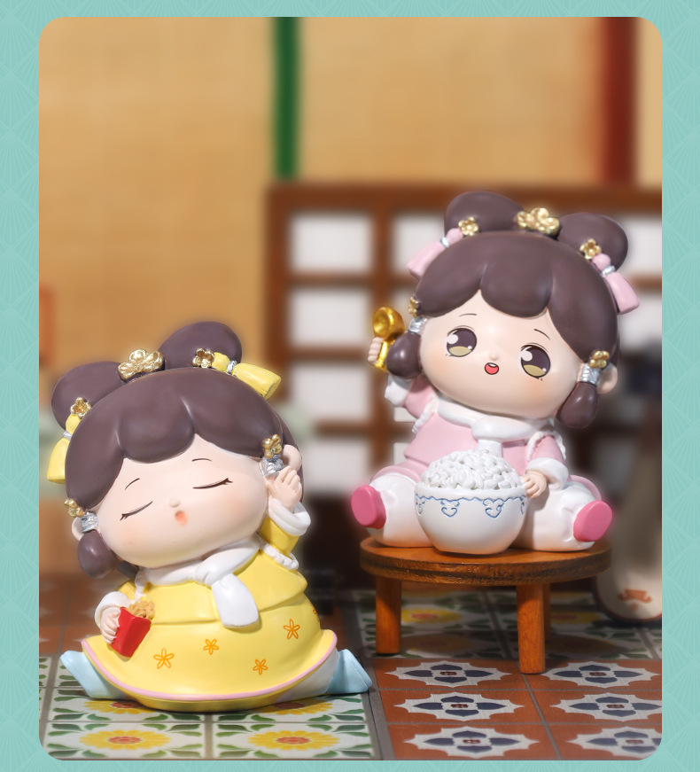 爱睡觉罗萌格格盲盒手办创意古风宫廷公仔树脂小摆件礼物文创详情10