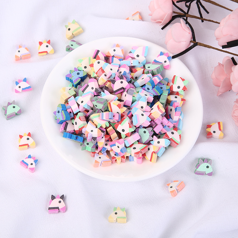 Manufacturers Direct Children's Handmade Diy Jewelry Accessories Explosive Polymer Clay Smiling Face Beads Beaded Bracelet Accessories Polymer Clay Art Children's Fun Handmade Beads Specification drawing