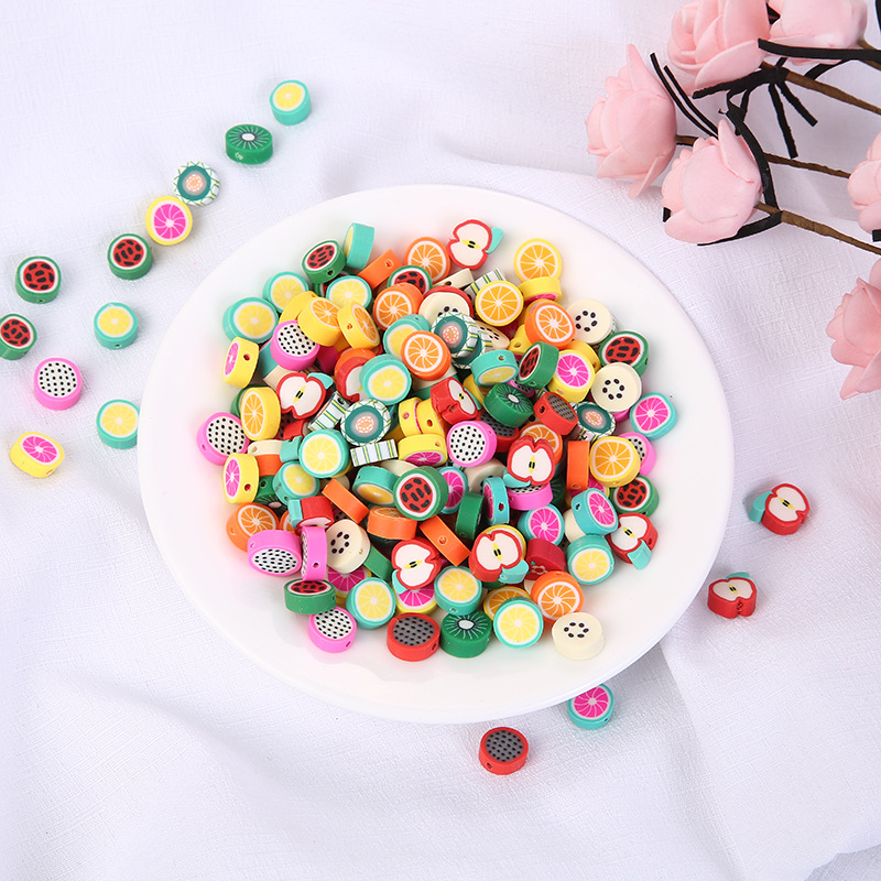 Manufacturers Direct Children's Handmade Diy Jewelry Accessories Explosive Polymer Clay Smiling Face Beads Beaded Bracelet Accessories Polymer Clay Art Children's Fun Handmade Beads