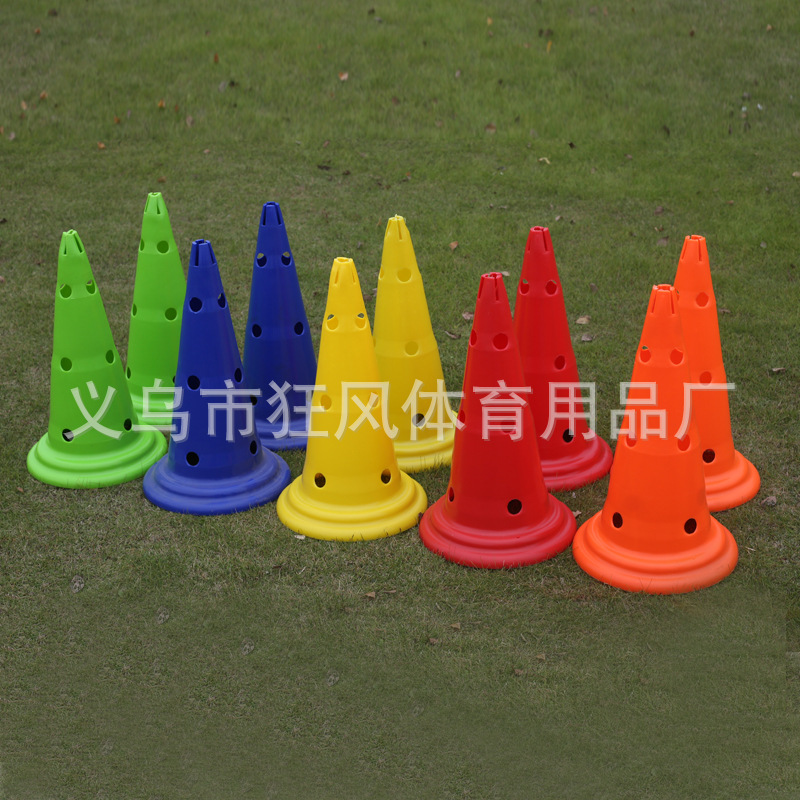 The 52cm round bottom with holes in the big pagoda, the ice cream cone, the road sign design, the road obstacle sign tube, and the toy version of the roadblock enhance children's awareness of traffic safety Specification image
