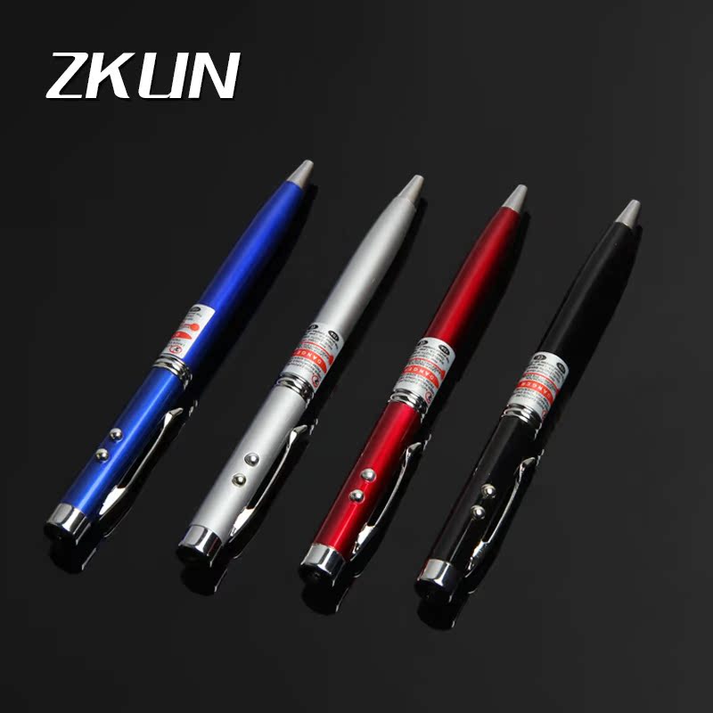 Multi-functional laser pointer, electronic LED flashlight, teaching instruction, office meeting, sales pen, factory direct sales, hand-held lighting tool