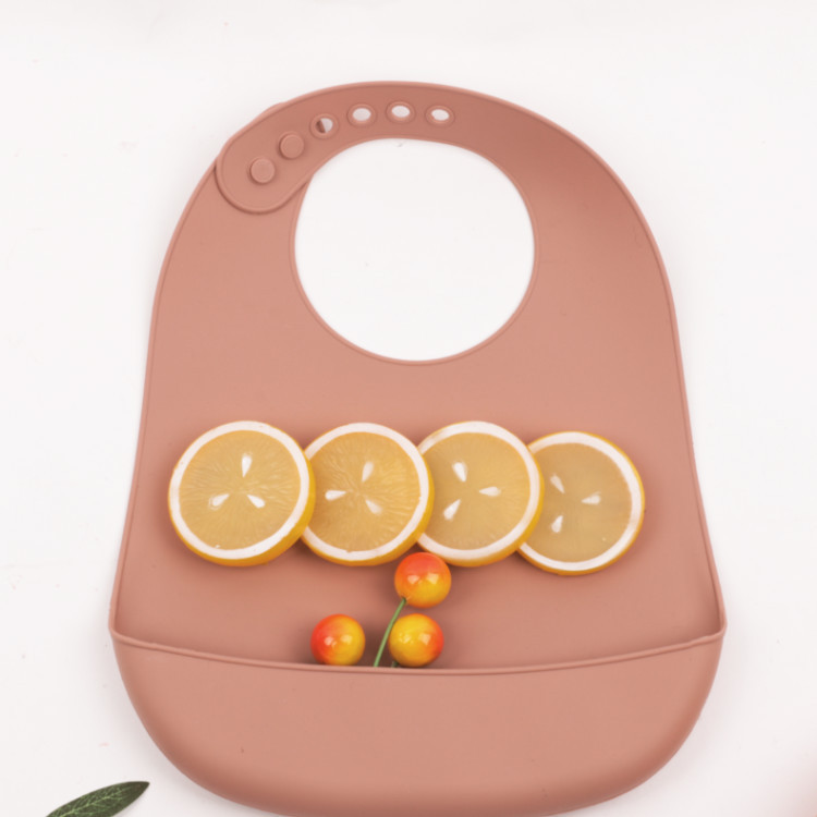 Baby Silicone Bib Children's Drool Pocket Waterproof Silicone Drool Towel Baby Daily Products Mother And Child Products Happy Meals Worry Free To Enjoy Bib Bib Drool Towel Baby Essential details Picture