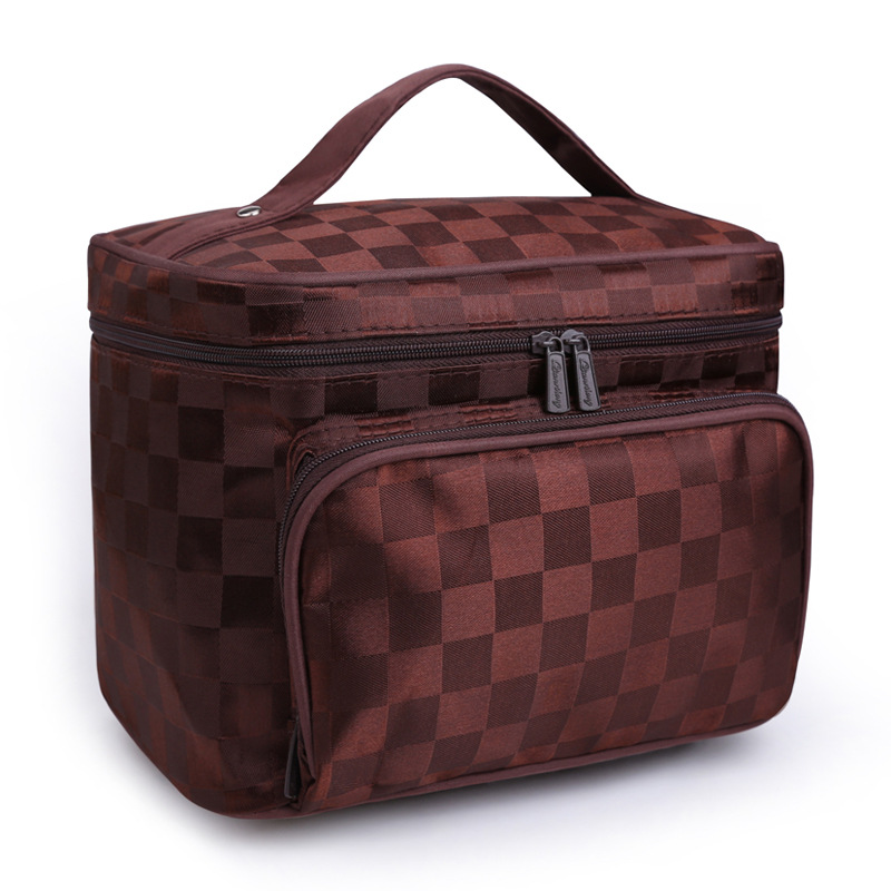 New Korean version multi-functional waterproof large-capacity travel makeup bag, portable storage bag, toiletry bag, luggage, leather goods, makeup mom, dinner bag Specification image