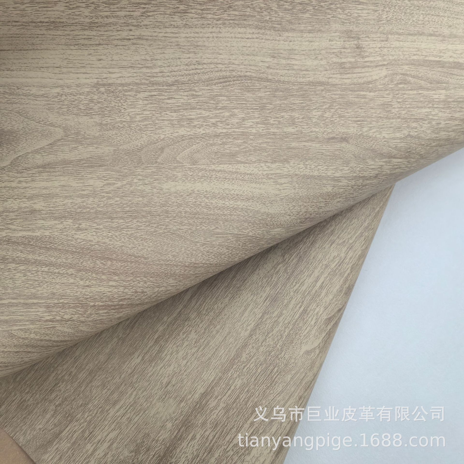Pu Leather Wood Grain Floor Pattern Spunlaced Cloth Bottom Artificial Leather Decorative Leather Packaging Cover Wear-Resistant Anti-Slip Environmental Protection Material New Design details Picture
