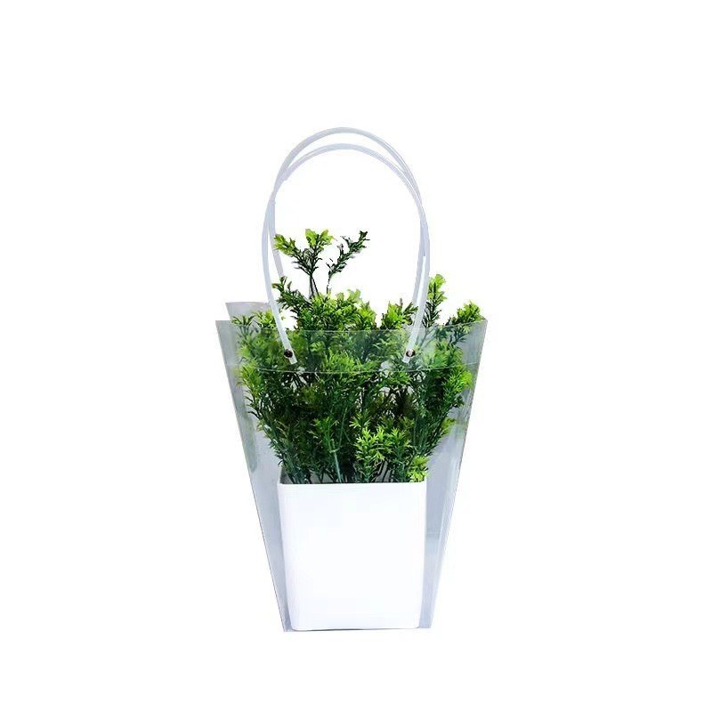 أكياس حقائب من أكياس ورقية من طراز PP مغلفة بالزهور ومغلفة بالزهور، أكياس حقائب محمولة Item Picture