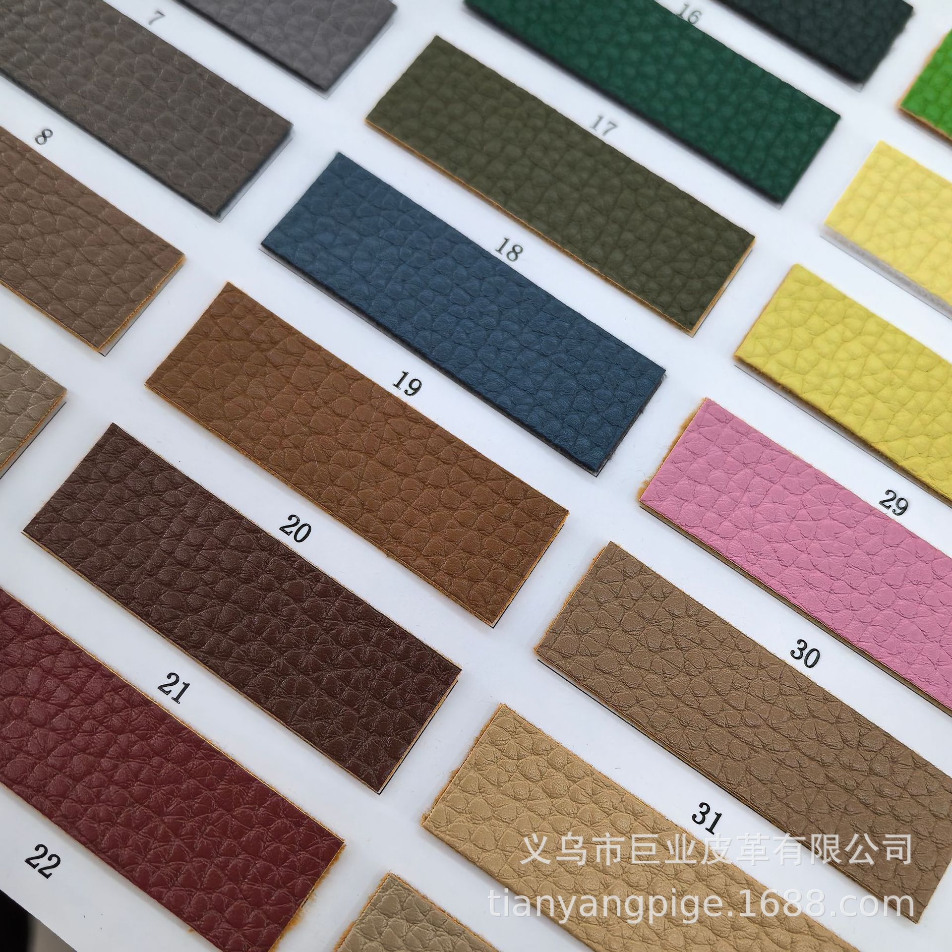 New European Standard Environmental Protection Pu Artificial Leather 991 Lychee Grain High-Grade Leather Bags Belt Shoes Material High-Quality Wear-Resistant Artificial Leather details Picture