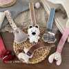 A new Korean fabric cotton-filled bear pendant, a cute and soft three-dimensional animal keychain for children, and a versatile accessory Application Scenario