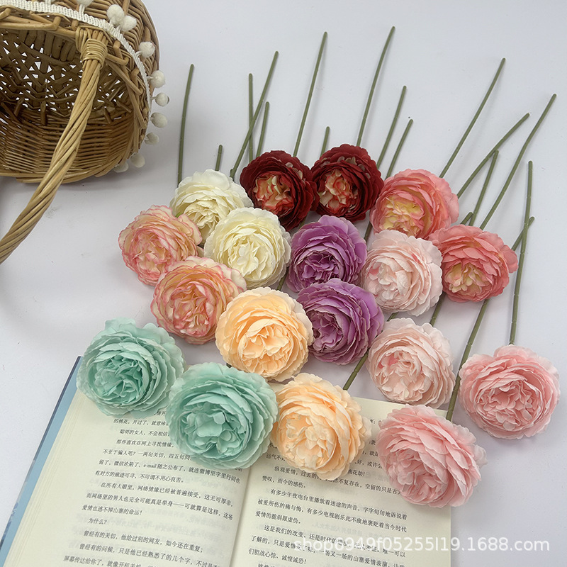 仿真花/拉菲草/针织花/pu花束/情人节产品图