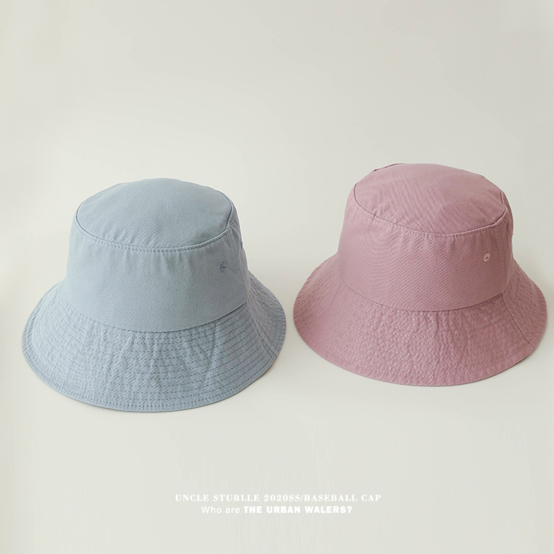 Four-season men's and women's solid-color glossy wide-brimmed fisherman hats, small basin hats, simple and versatile, sunshade and sun protection, suitable for adults Application Scenario