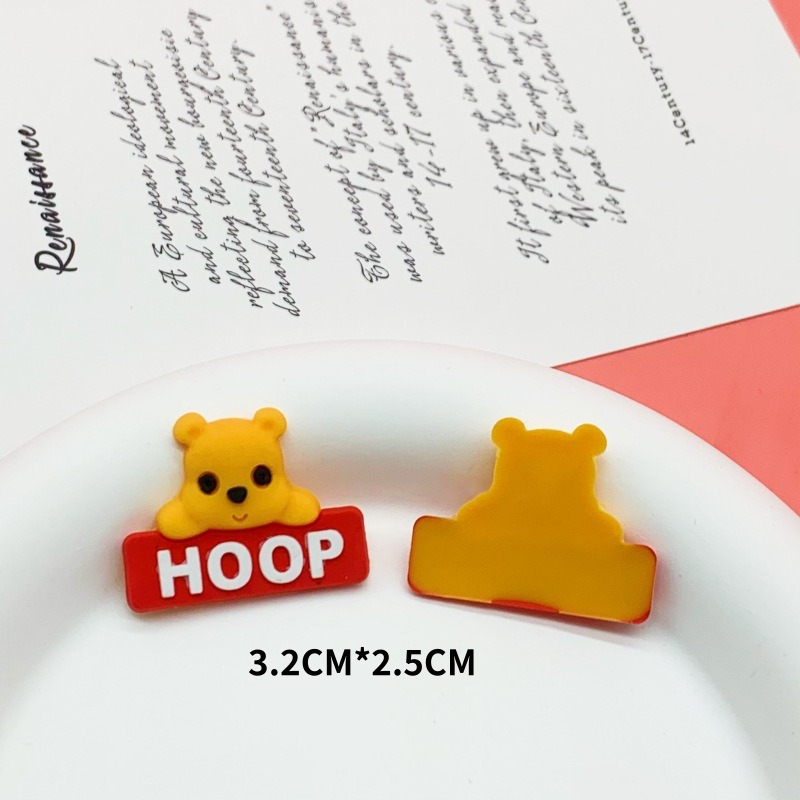 Cute cartoon letter small animal soft patch DIY mobile phone case Hairpin hair rope shoe buckle accessories Essential diy accessories creative personality decorative accessories Specification drawing