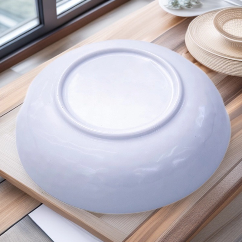 Wholesale melamine imitation porcelain soup bowls, round rice bowls, porridge bowls, 7.5-inch fast food commercial tableware manufacturer wholesale Specification drawing