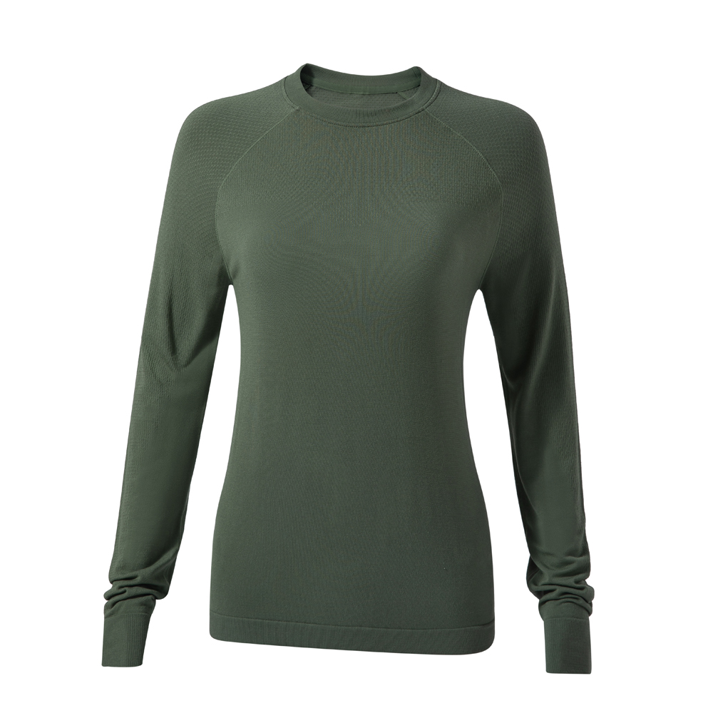 Autumn and winter women's yoga wear, long-sleeved loose, slimming, round-neck Pilates sports casual set, sports outdoor fitness wear Item Picture