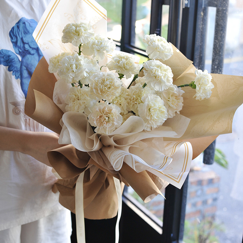 鲜花包装实物图