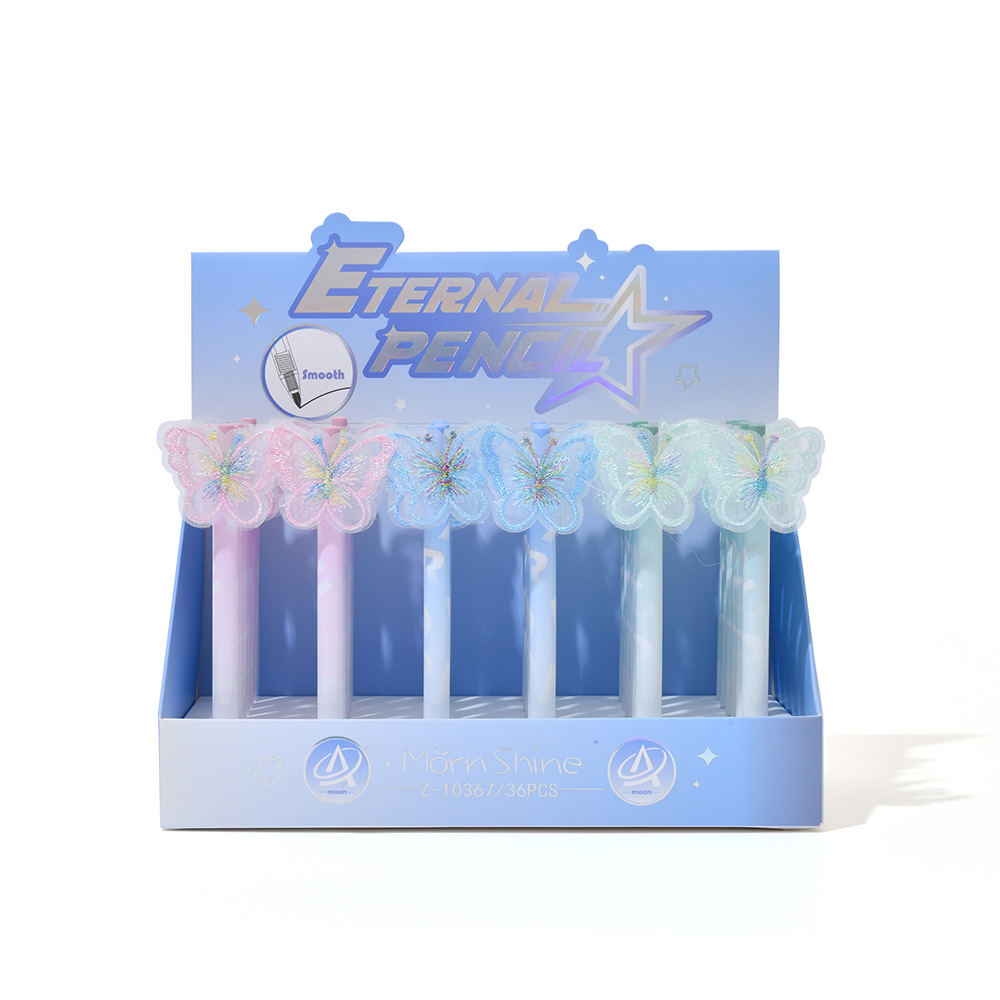 Chenxi Creative Hand-embroidered lace butterfly Press Pencil, no need to sharpen, Endless activity pencil Application Scenario