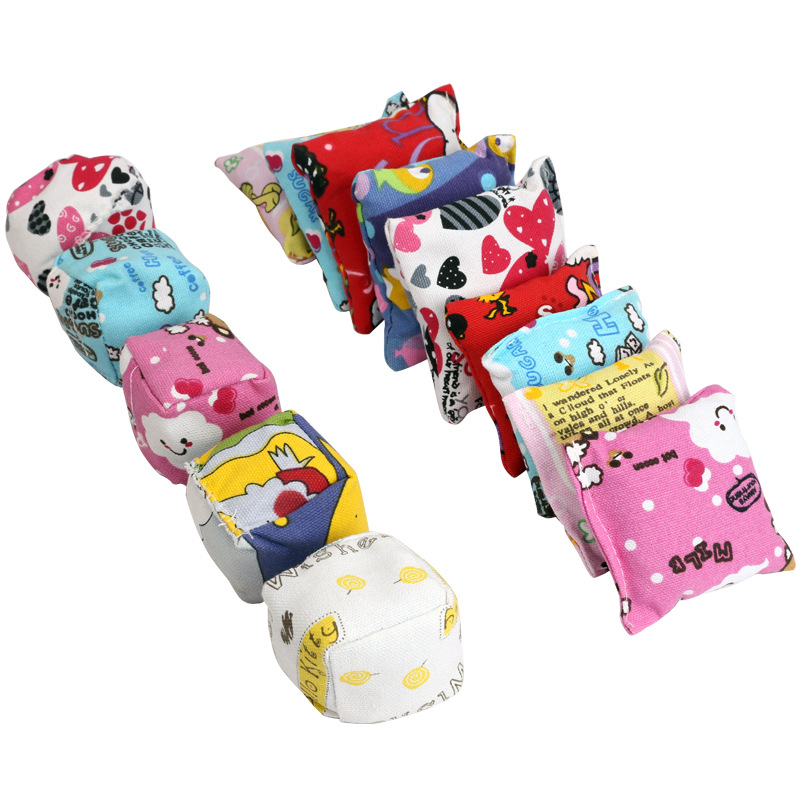 Colorful kindergarten sandbags, children's throwing game toys, primary school square sandbags, 150g, 250g, suitable for all kinds of outdoor games, fully compatible with other classifications Item Picture