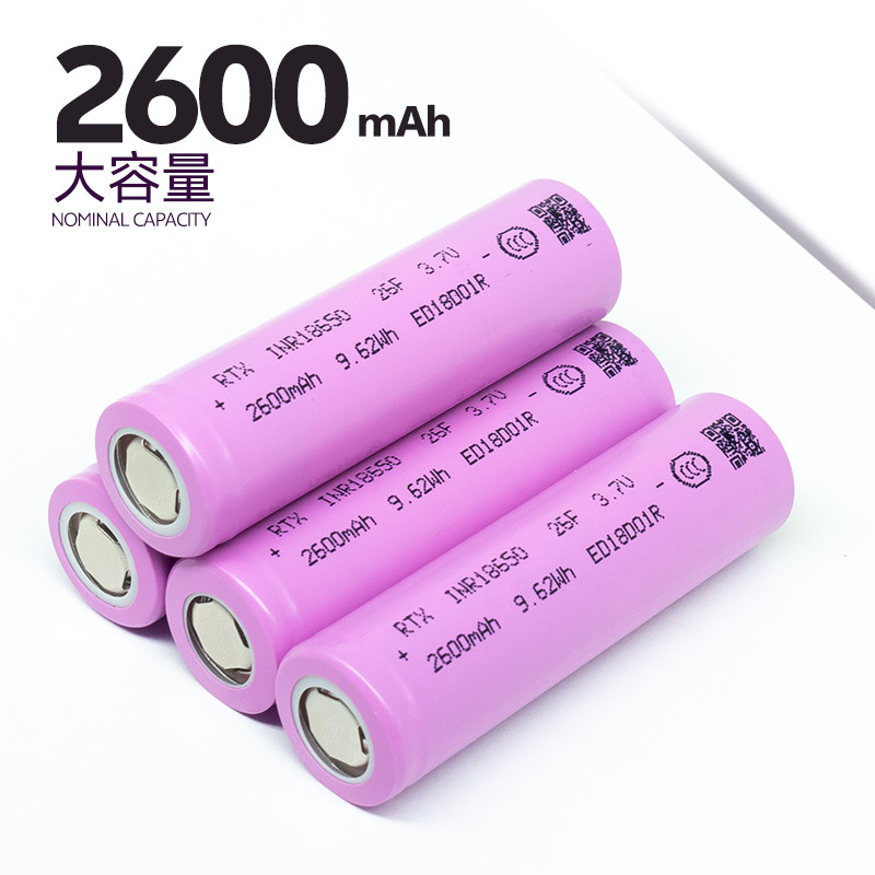 The Ruitongxin 18650 lithium battery with a capacity of 2600mAh is suitable for 12V sprayers, mobile speakers, electrical and power battery packs Specification image