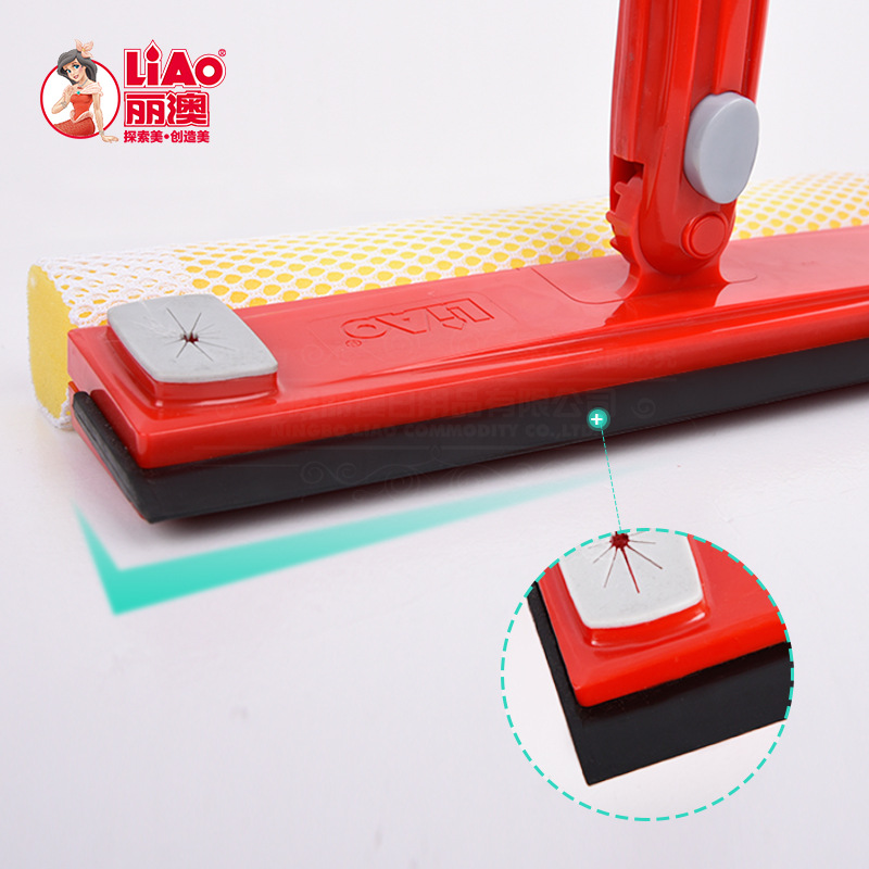 LIAO Double-sided glass cleaning wonder, household extended rod, window cleaning special window cleaning robot, multi-functional wiper Specification image
