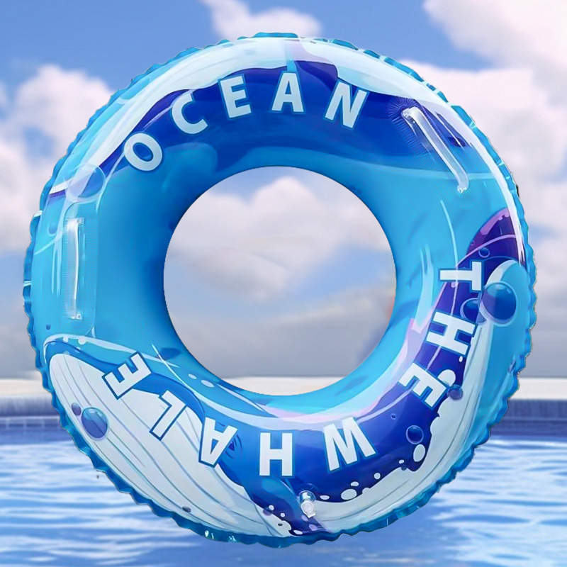 Adult and children whale swimming rings, thickened anti-rollover baby life buoys, beginner inflatable toys, swimming equipment Application Scenario