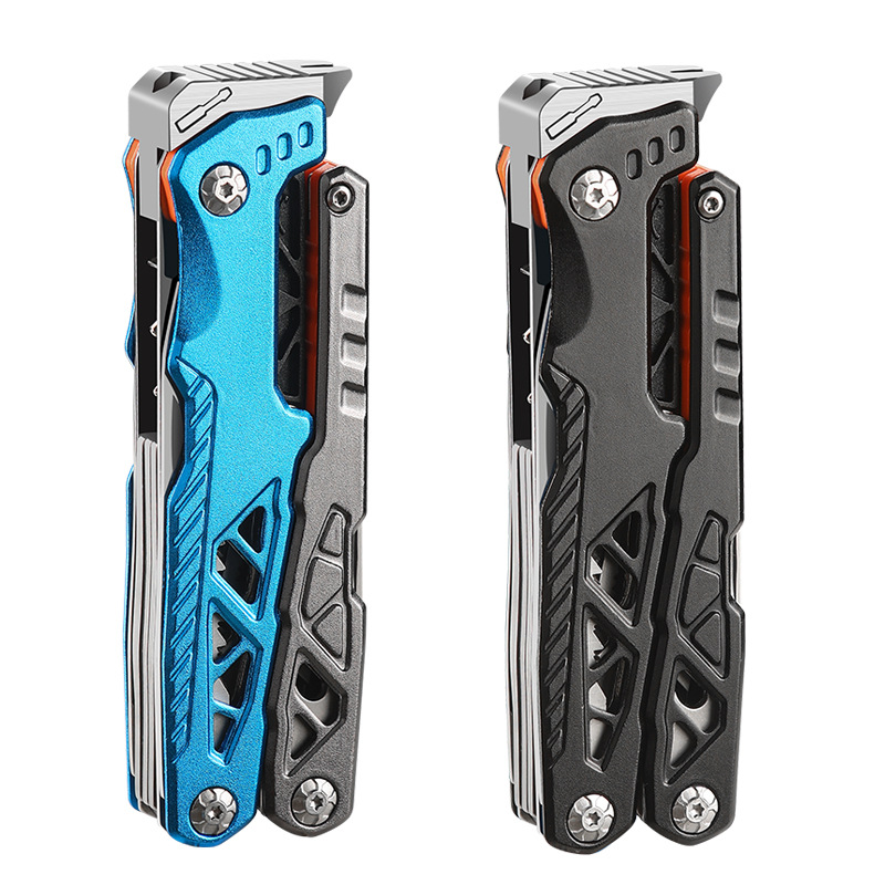 Outdoor camping mini multi-functional stainless steel folding tool pliers, emergency portable pointed-nose pliers, multi-purpose combination tool pliers, and other types of pliers as alternatives Item Picture