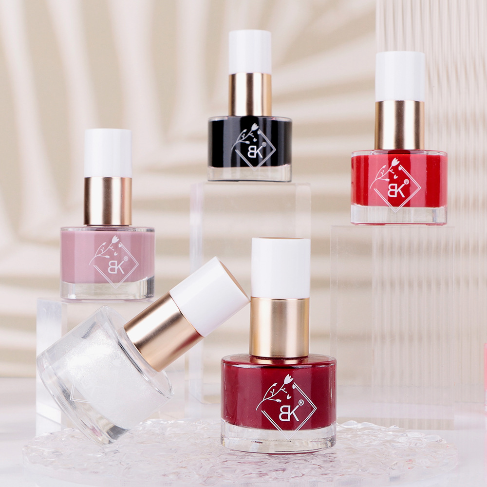 新款油性指甲油持久快干不易掉显白纯色亮片大瓶批发美容美甲彩妆护甲油