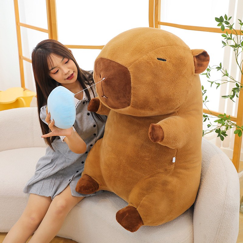The popular Capibara snot doll is a three-dimensional and cute capybara doll, a plush toy, a birthday gift, and a sleeping pillow Application Scenario