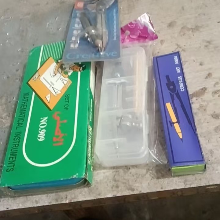 A5001马仕儿圆规套装 909精选马口铁皮盒装 圆规套餐出口中东款式 圆规学生专用套装