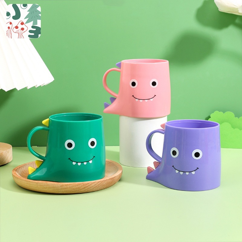小恐龙牙杯男孩款 儿童水杯漱口杯 刷牙杯家用防摔 喝水杯子宝宝牙杯 其他分类可选产品图