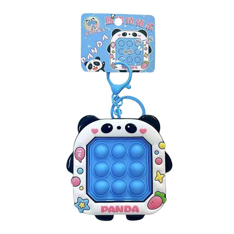 Creative and cute panda, stress-relieving bubbles, keychains, student schoolbags, pendants, toys, gifts, wholesale keys, accessories Item Picture
