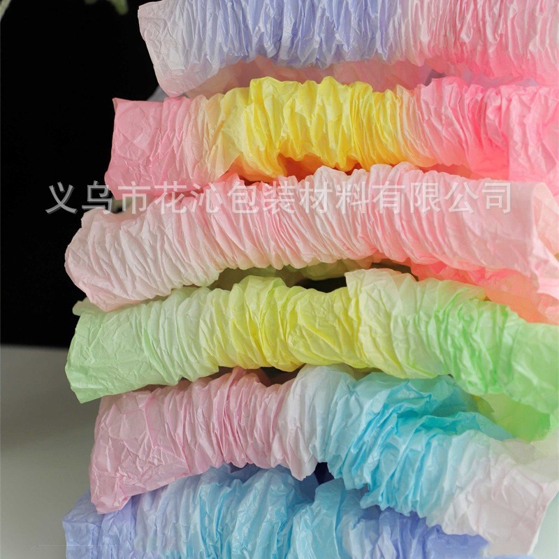 Original new product, gradient pear paper waterproof Korean-style bouquet packaging, floral art rose wrapping material, fresh flower packaging supplies details Picture