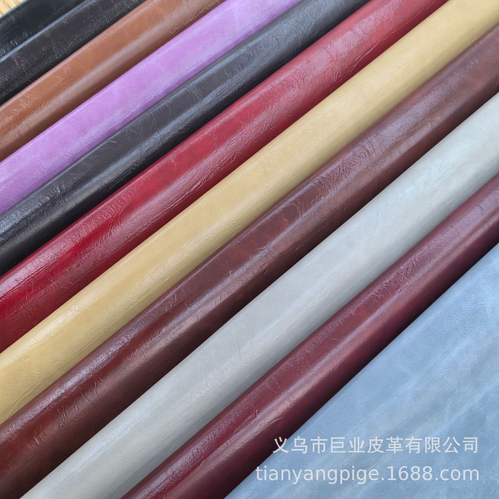 Pu Environmental Protection Leather Hand Grain Oil Leather Suitcase Sofa Leather Shoes Sporting Goods Home Clothing Artificial Leather Texture Wear Resistant And Durable