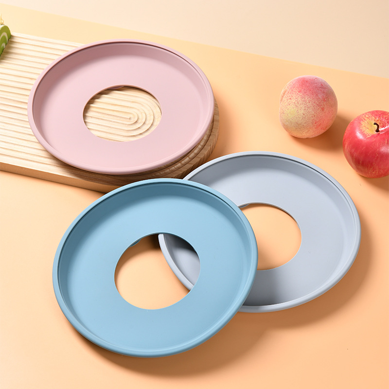 Cross-border hot selling children's feeding tableware stainless steel plate silicone non-slip suction cup cover insulation safety stock supply details Picture