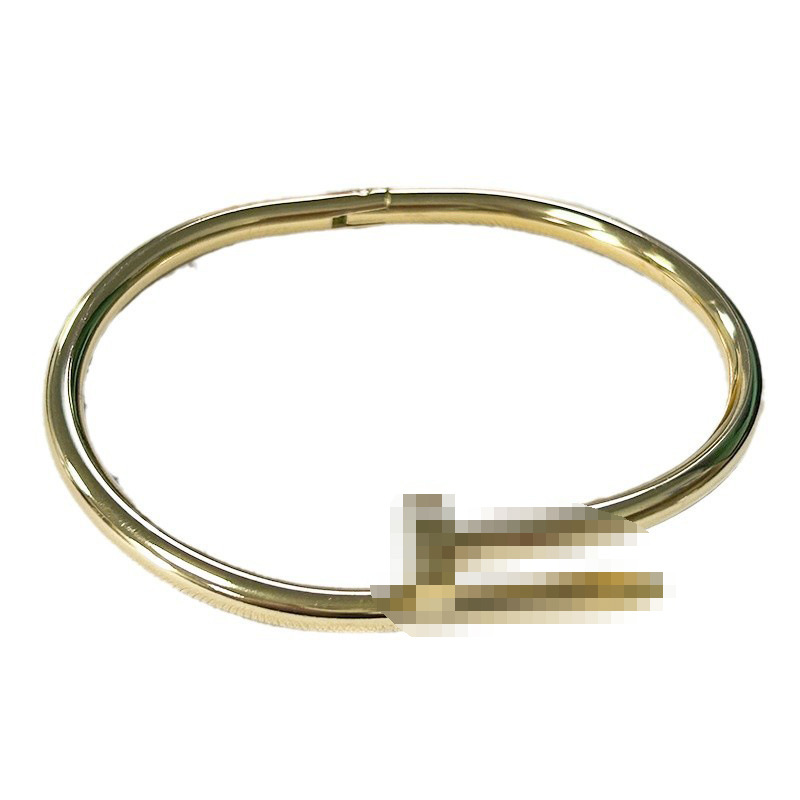Cross-border best-selling women's trendy titanium steel nail bracelet, stainless steel open bracelet, non-fading fashionable jewelry manufacturer direct sales and wholesale of high-quality bracelets Item Picture