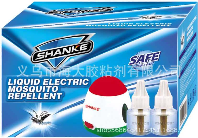 跨境直发 SHANKE电热蚊香液套装 家用盒装加热器 蚊香器套装 酸奶香型驱蚊液