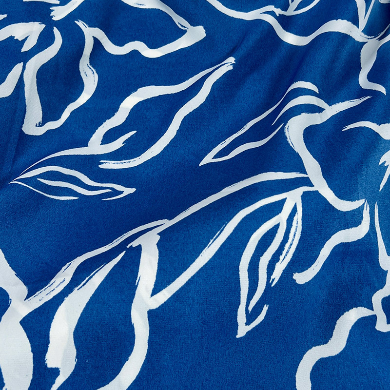 Plain satin printed casual dress, beach fabric, matte, twill, high-density non-breathable decorative fabric, textile tie-dyed fabric, printed leather tie-dyed fabric Application Scenario