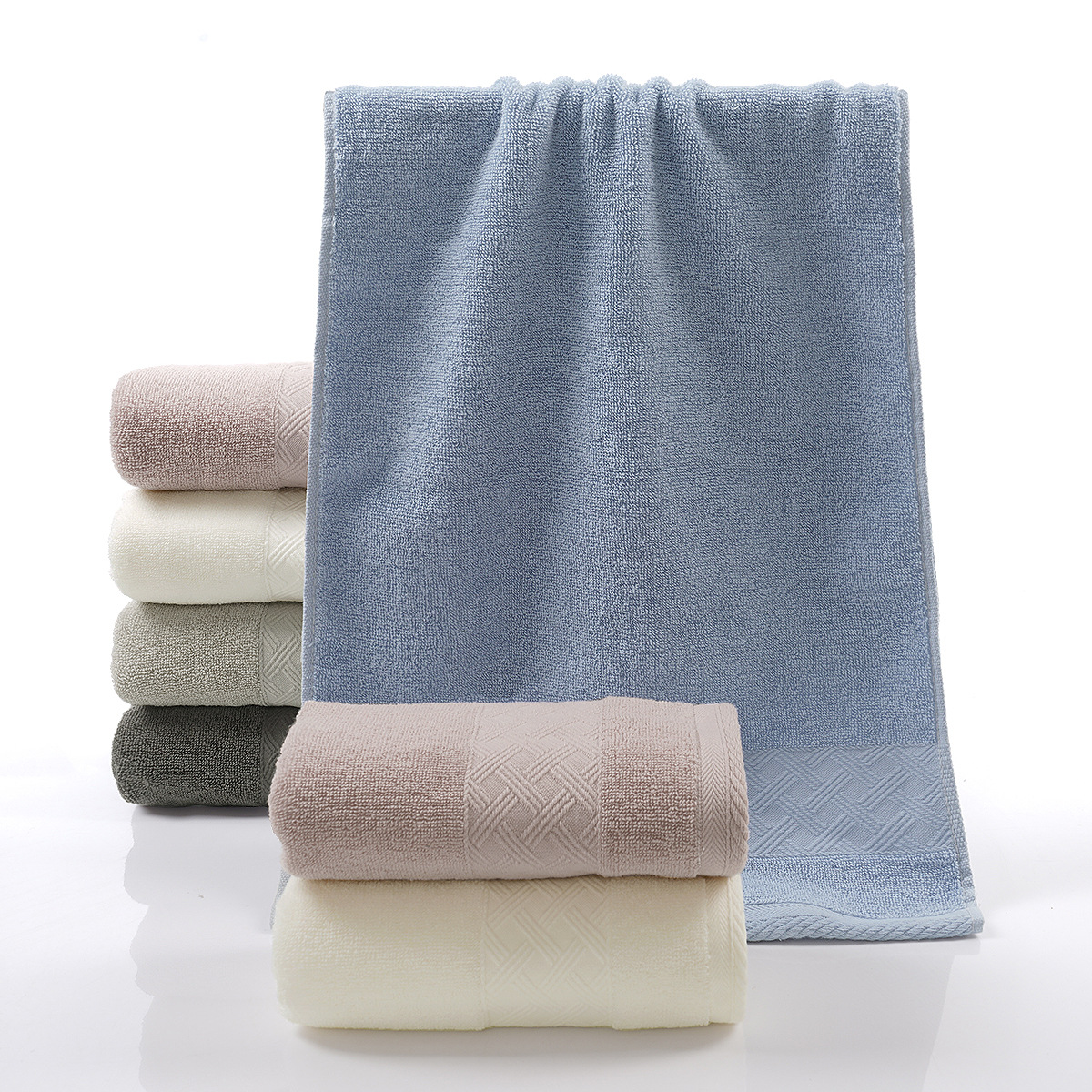 5-star Xinjiang cotton thickened pure cotton towel, adult household face wash absorbent all-cotton Class a bath towel wholesale custom rag details Picture