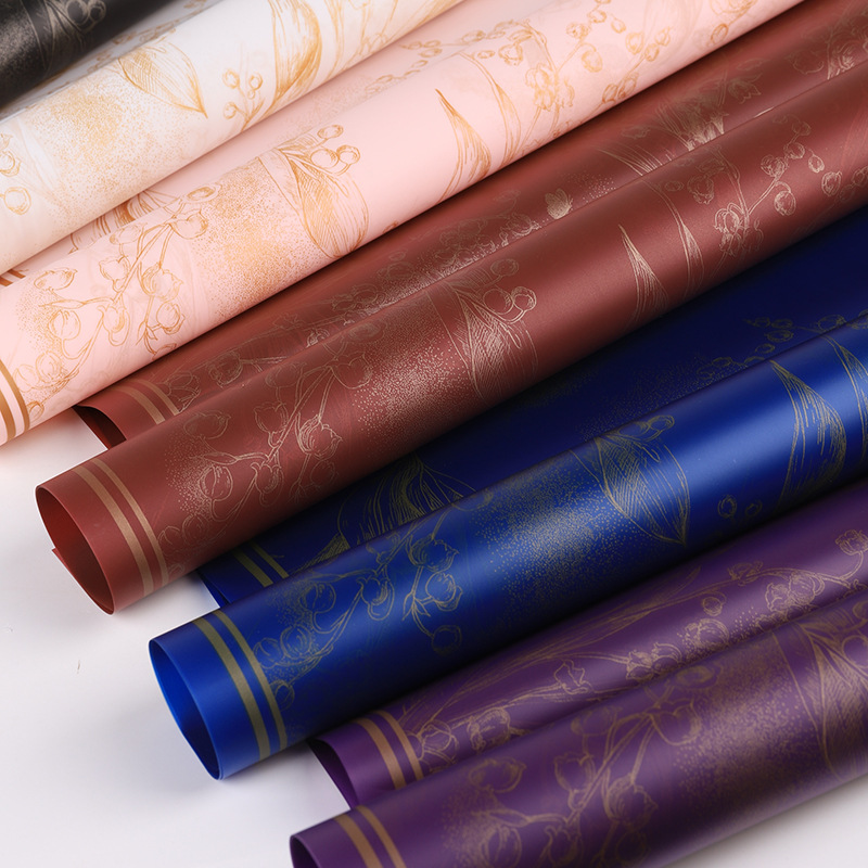 雾面纸铃兰之花防水韩式包花纸艺材料花束包装玫瑰花店花艺用品