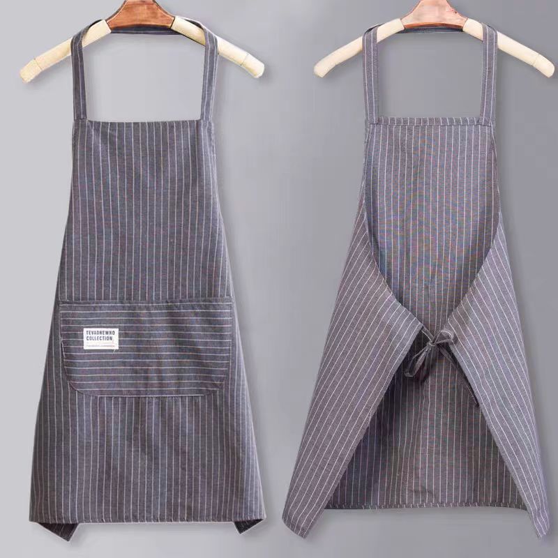 This is a thin, stain-resistant apron for home kitchens, a special work uniform for the catering industry. It is waterproof, oil-proof, and can be printed. It is a lightweight, practical, and stain-resistant protective garment with sleeve covers details Picture