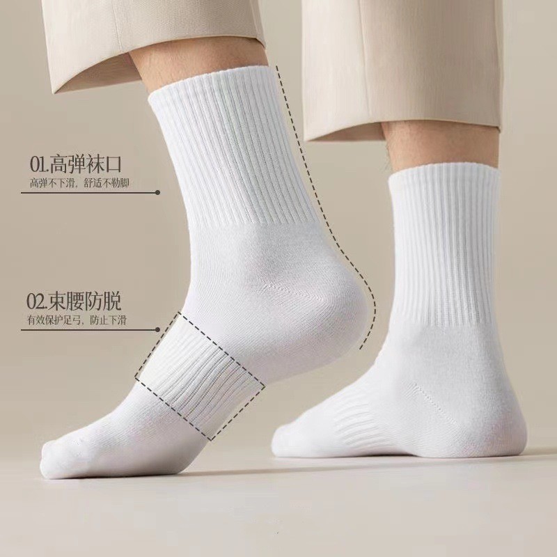 运动、休闲棉袜实物图